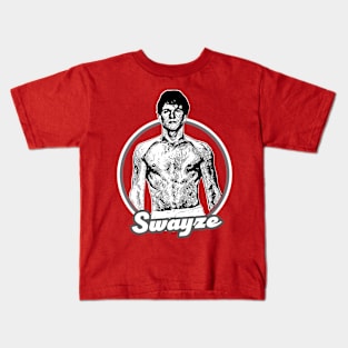Patrick Swayze /\/\/ 90s Retro Original Fan Art Kids T-Shirt